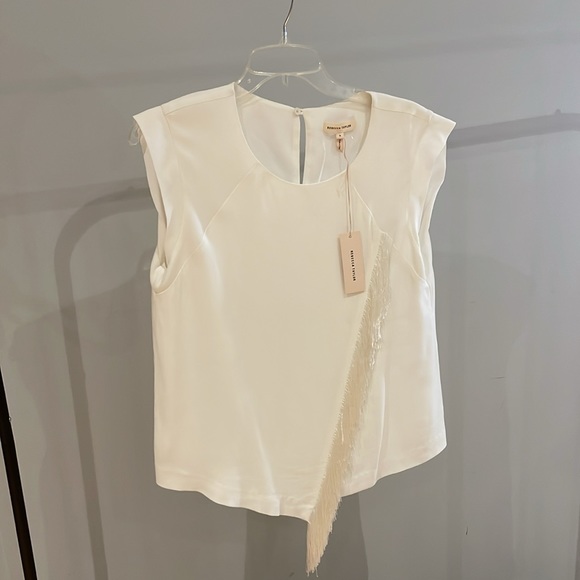 NWT Rebecca Taylor Fringe Shirt - Size 6 - Picture 6 of 8
